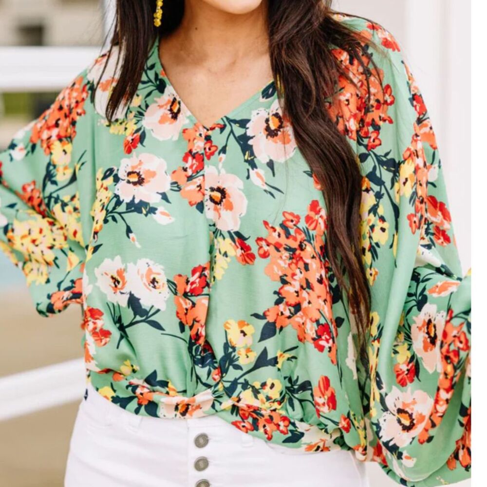 Umgee Multicolor Floral Blouse